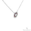 Elegant Ruby and Diamond Pendant