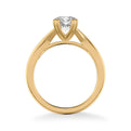 Solitude Contemporary Solitaire Twist Diamond Engagement Ring