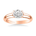 Rachel Contemporary Solitaire Bezel Diamond Engagement Ring