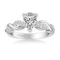 Gabriella Contemporary Side Stone Twist Diamond Engagement Ring