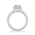 Layla Classic Round Halo Diamond Engagement Ring