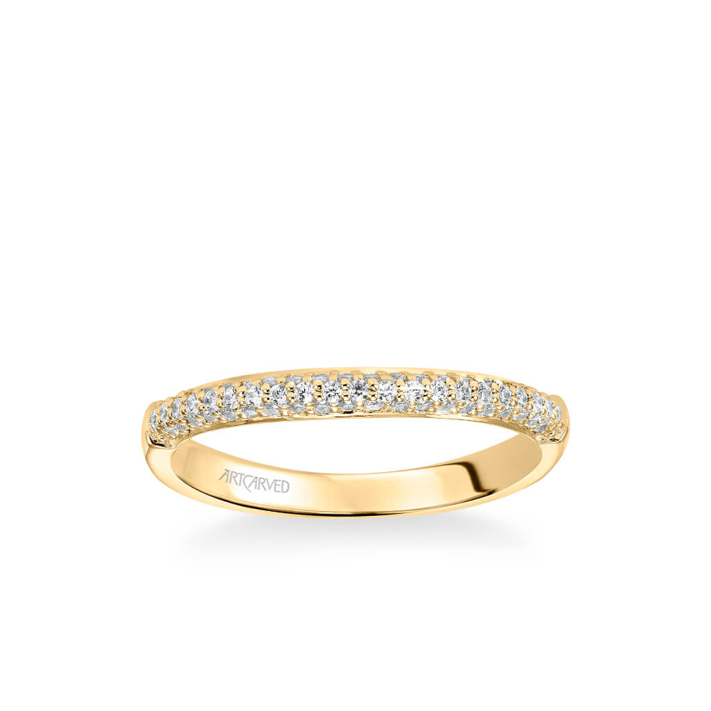 Reese Classic Diamond Pave Wedding Band