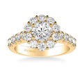 Wynona Classic Round Halo Diamond Engagement Ring