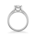 April Contemporary Solitaire Bezel Diamond Engagement Ring