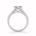 Carina Contemporary Side Stone Bezel Diamond Engagement Ring