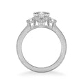 Anabelle Vintage Three Stone Diamond Engagement Ring