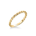 Jolie Contemporary Polished Rope Wedding Band