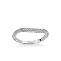 Angel Vintage Diamond and Milgrain Engraved Wedding Band