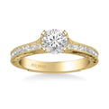 Zoya Vintage Side Stone Diamond Engagement Ring