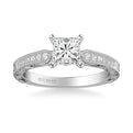 Julie Vintage Side Stone Diamond Engagement Ring