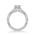 Julie Vintage Side Stone Diamond Engagement Ring