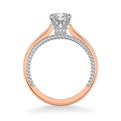 Cameron Contemporary Solitaire Rope Diamond Engagement Ring