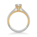 Cameron Contemporary Solitaire Rope Diamond Engagement Ring