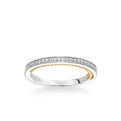 Marlow Contemporary Diamond and Rope Wedding Band