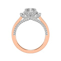 Marlow Contemporary Three Stone Rope Diamond Engagement Ring