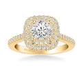 Avril Classic Halo Diamond Engagement Ring