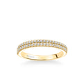 Avril Classic Double Row Diamond Wedding Band