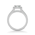 Evangeline Classic Cushion Halo Diamond Engagement Ring