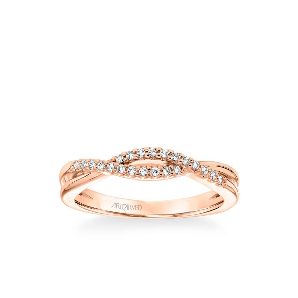 Kennedy Contemporary Diamond Twist Wedding Band