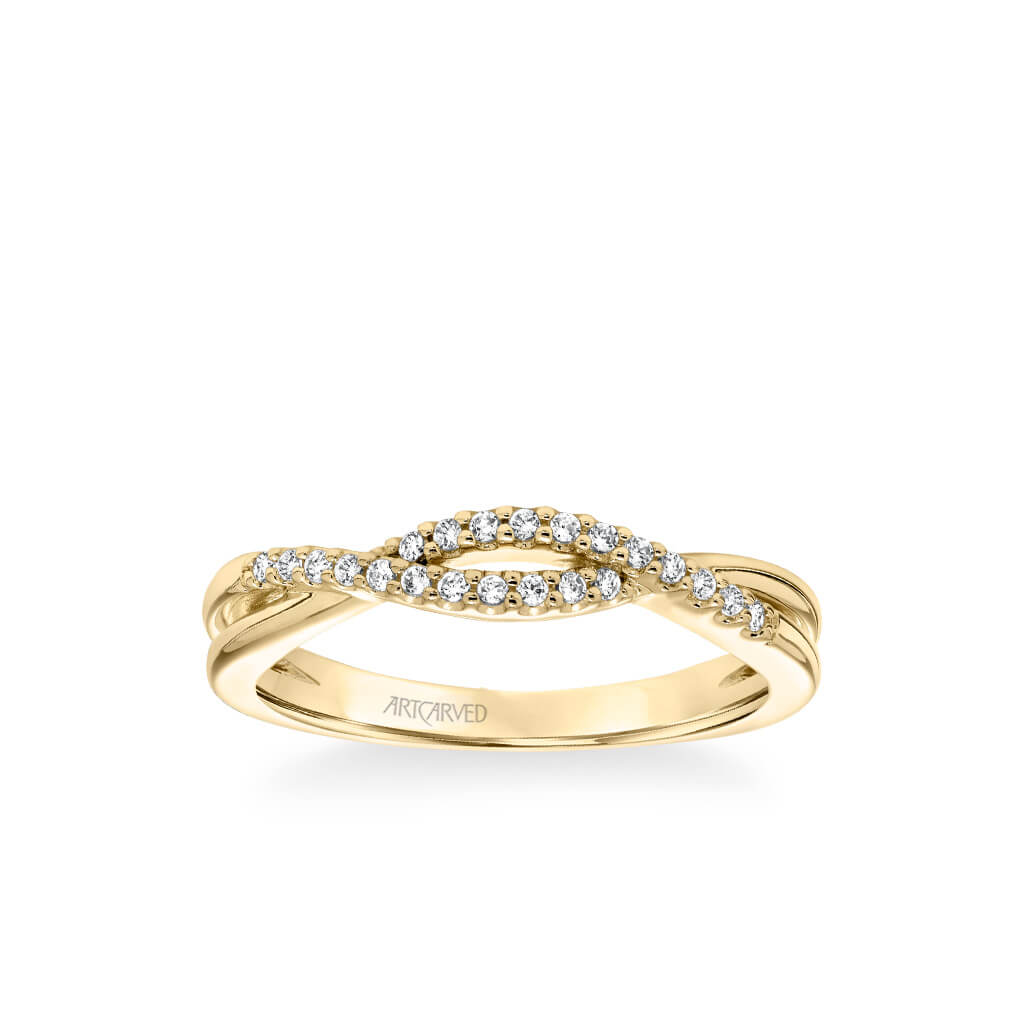 Kennedy Contemporary Diamond Twist Wedding Band