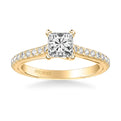 Carmen Contemporary Side Stone Twist Diamond Engagement Ring