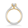 Carmen Contemporary Side Stone Twist Diamond Engagement Ring