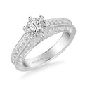 Cossette Vintage Side Stone Heritage Collection Diamond Engagement Ring