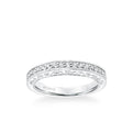 Cossette Vintage Heritage Collection Diamond and Milgrain Filigree Scrollwork Wedding Band