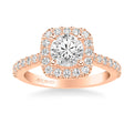 Lenore Classic Round Halo Diamond Engagement Ring