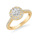 Judith Classic Round Halo Diamond Engagement Ring