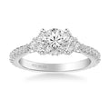 Clio Classic Three Stone Diamond Engagement Ring