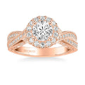 Lucinda Vintage Round Halo Heritage Collection Diamond Engagement Ring