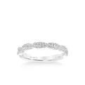 Freesia Contemporary Diamond Twist Wedding Band