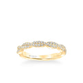 Freesia Contemporary Diamond Twist Wedding Band