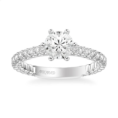 Arabelle Classic Side Stone Diamond Engagement Ring