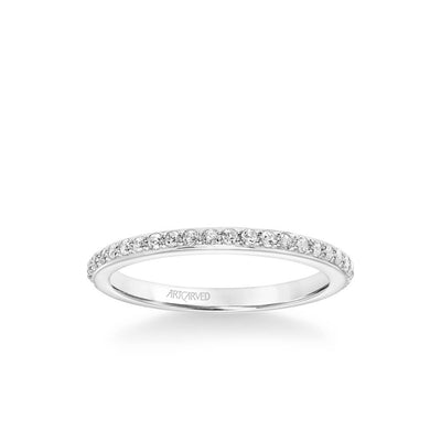 Gray Contemporary Diamond Wedding Band