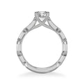 Cressida Vintage Side Stone Diamond Engagement Ring