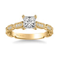 Cressida Vintage Side Stone Diamond Engagement Ring