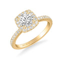 Molly Classic Cushion Halo Diamond Engagement Ring