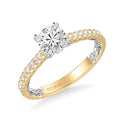 Sonya Lyric Collection Classic Side Stone Diamond Engagement Ring