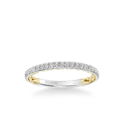 Cherise Lyric Collection Classic Diamond Wedding Band