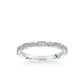 Stackable Eternity Band with Diamond and Milgrain Multi-Shape Details