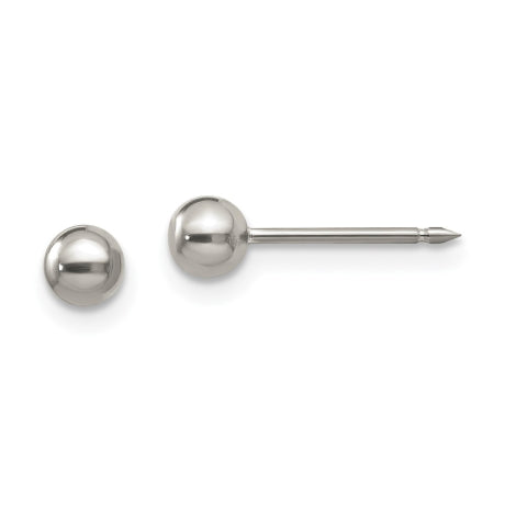 Inverness Titanium 4mm Ball Post Earrings