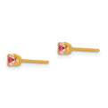 Inverness 14k 3mm June Crystal Birthstone Post Earrings