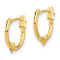 14k Madi K Heart Hoop Earrings