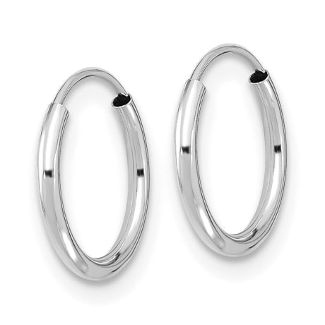 14k White Gold Madi K Endless Hoop Earrings