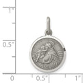 Sterling Silver Antiqued Saint Anthony Medal