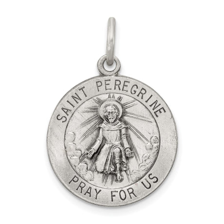 Sterling Silver St. Peregrine Medal