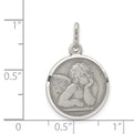 Sterling Silver Antiqued Raphael Angel Charm