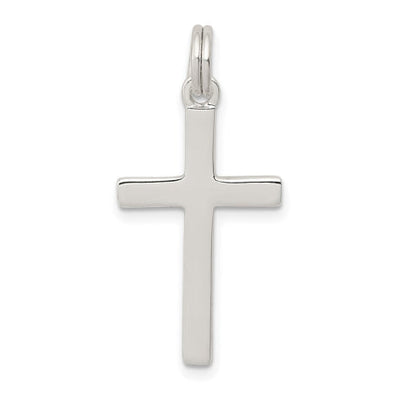 Sterling Silver Polished Cross Pendant